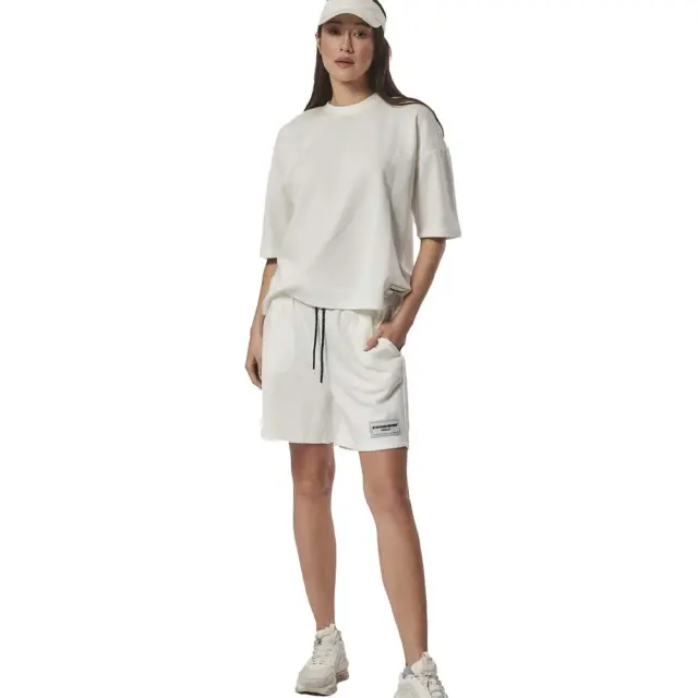 Body Action Women's Tech Fleece Lifestyle Shorts Άσπρο 031427-05A (Body Action) - Small 3