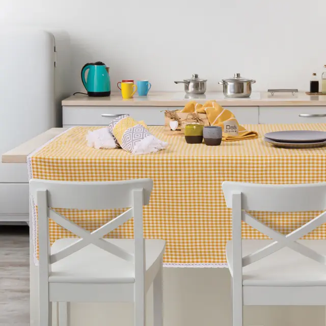 DAS HOME ΖΑΚΑΡ ΤΡΑΠΕΖΟΜΑΝΤΗΛΟ 140Χ240 0914 ORANGE 2