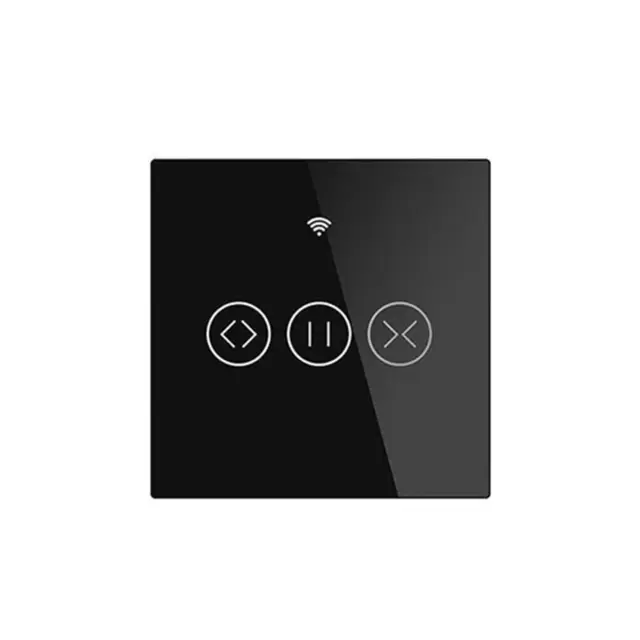 WIFI ΔΙΑΚΟΠΤΗΣ ΚΟΥΡΤΙΝΑΣ 1g ΜΑΥΡΟ N+L 86*86mm / WIFICS1B