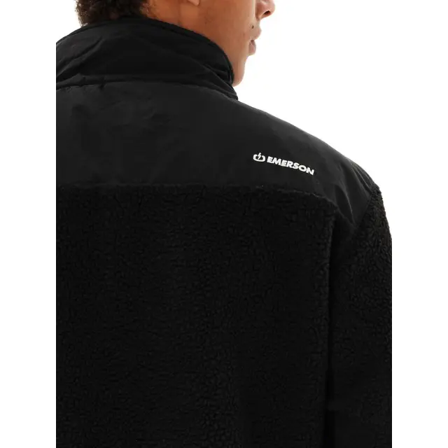 Emerson Men's Full Zip Sherpa (262.EM290.51-Black) - Μαύρο 2