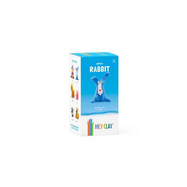 Hey Clay Κατασκευές από Πολύχρωμο Πηλό Animals Rabbit (3+ ετών) 50116 3