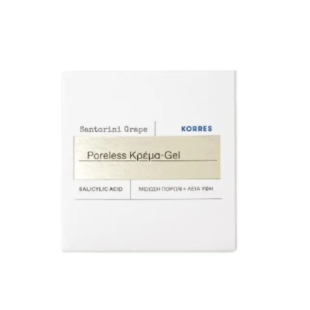 Korres Santorini Grape Κρέμα-gel Σύσφιξης Πόρων – Λιπαρές & Μικτές Επιδερμίδες – Σταφύλι Σαντορίνης & BHA