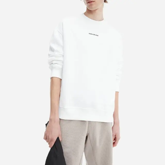 Calvin Klein - Ανδρικό Φούτερ J30J318507-YAF Λευκό - XL