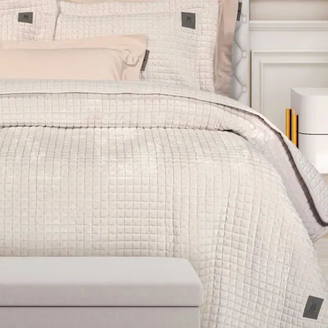 Κουβερλί 240x250 King Size Classic Greenwich Polo Club 4429 Ivory 100% Microfiber 2