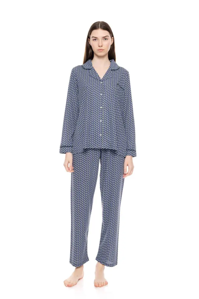 W1570 - Type - PYJAMA BUTTONED MINDNIGHT FOREST