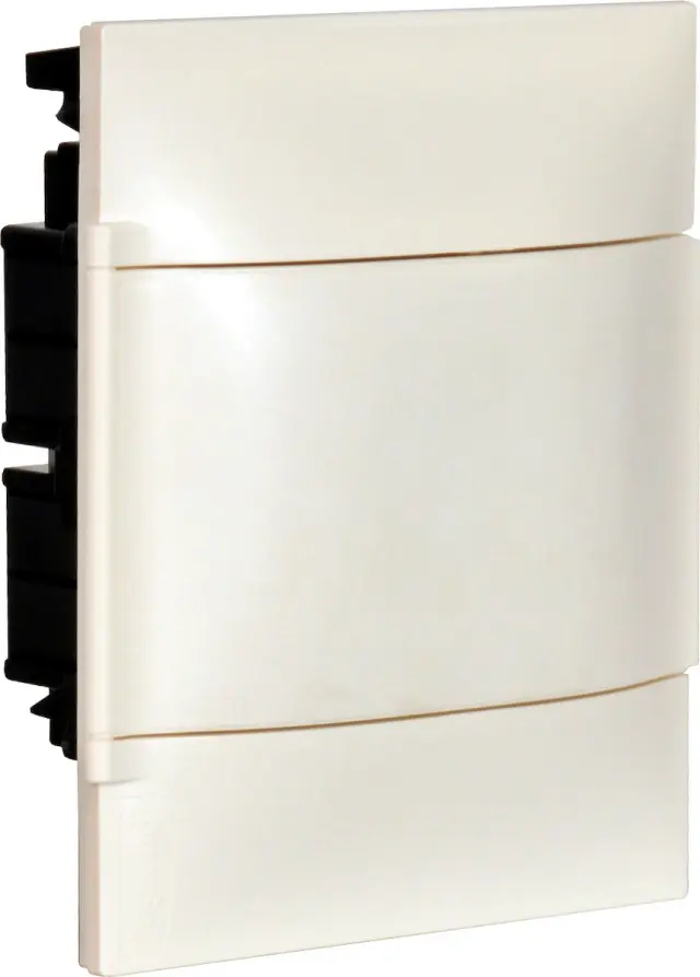 LEGRAND 1X4M FLUSH CABINET WHITE DOOR E+N TERMINAL BLOCK FOR MASONRY WALL