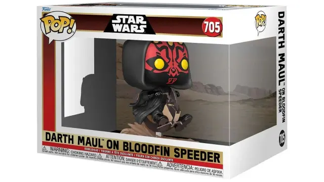 Funko POP! Deluxe Disney: Star Wars EP1 The Phantom Menace Anniversary - Darth Maul on Bloodfin Speeder #705 Bobble-Head Vinyl Figure 2