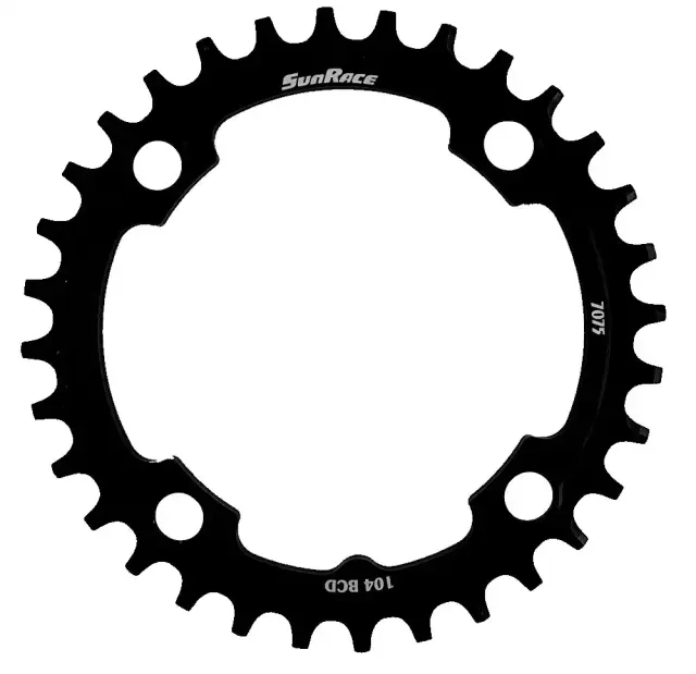 ΔΙΣΚΟΣ ΦΥΛΛΟ SUNRACE CRMX04 NARROW-WIDE 34T ALLOY BLACK BCD 104