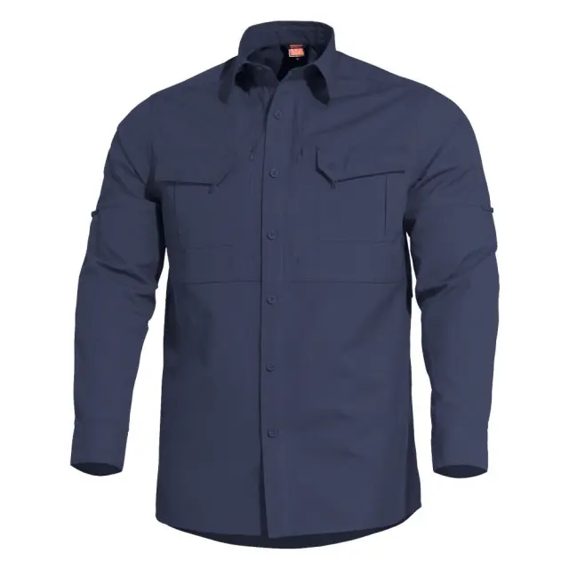 Pentagon Plato Shirt-Πουκάμισο Μακρυμάνικο για Τακτική και Υπηρεσιακή Χρήση - 05MB-Midnight Blue-Σκούρο Μπλε