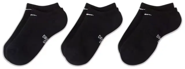 NIKE Σετ 3 ζευγάρια κοντές κάλτσες unisex SX6843 010 Μαύρο - 34-38 3