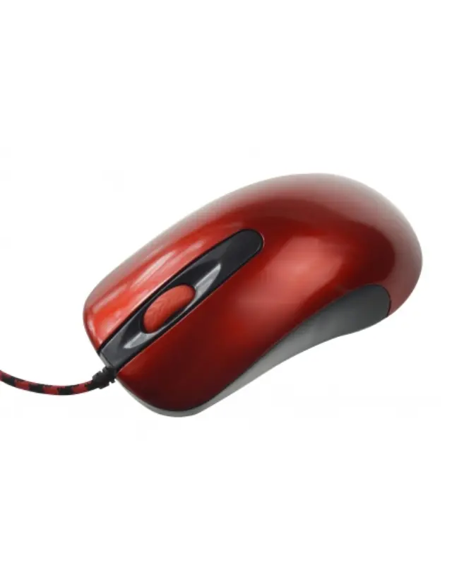 MOUSE OMEGA OM-520 FULL SIZE 1000DPI RED 3