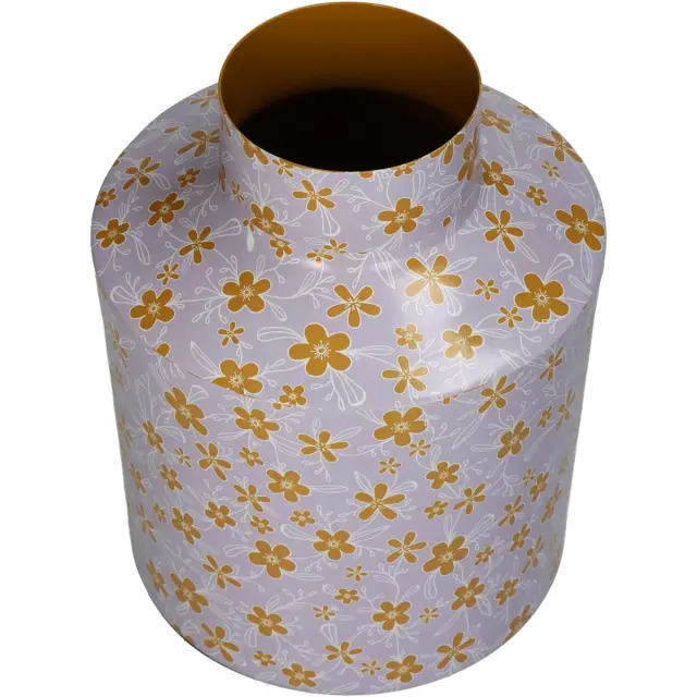 Βάζο Λουλούδια Πολύχρωμο Μέταλλο 16.5x16.5x21cm 2