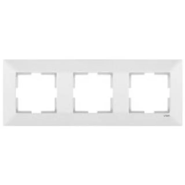 Meridian Accessory White Three Gang Frame