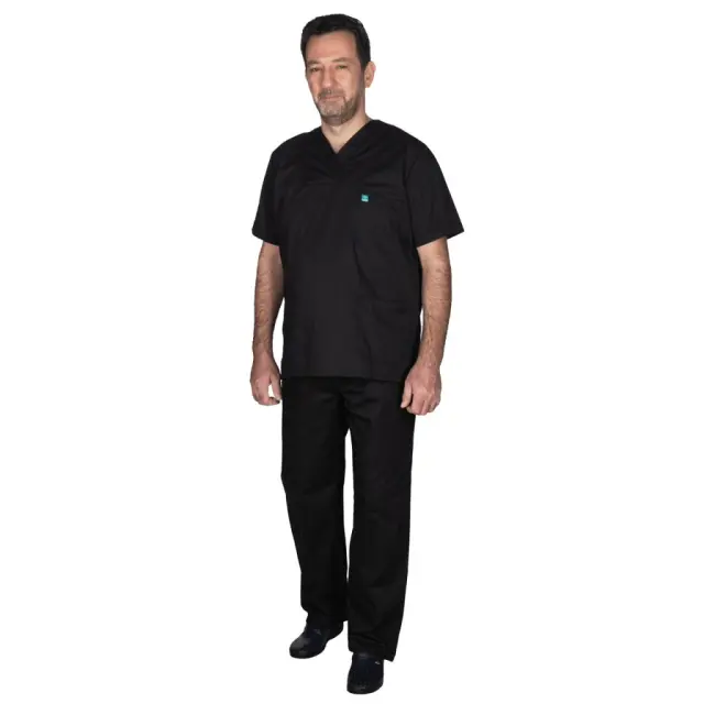 Ιατρική Στολή Unisex – Μαύρο XXS-8XL - XL 2