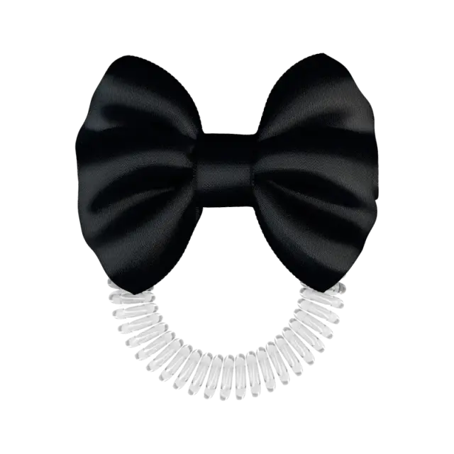 Invisibobble Bowtique Spiral hair Ring True Black 1τμχ 2