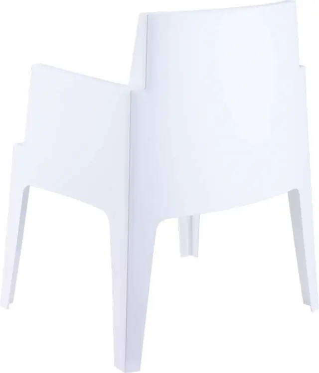 Πολυθρόνα Στοιβαζόμενη BOX Λευκό PP 65x58x80cm 2