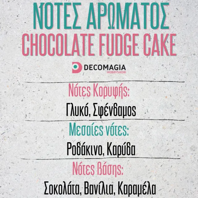 Άρωμα για κερί και σαπούνι 50ml, Chocolate Fudge Cake 2