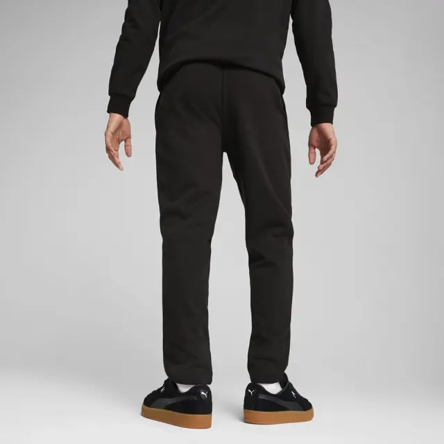 Puma Men's Essentials No1 Logo Fleece Open Hem Sweatpants Μαύρο 682610-01 (Puma) - Small 3
