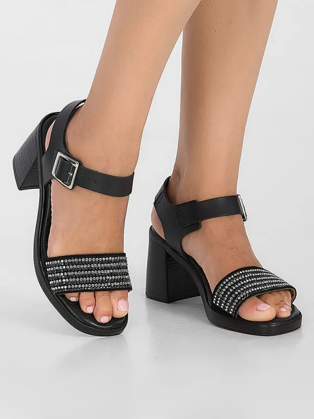 Comodissima Πέδιλα Γυναικείο δέρμα Μαύρο COM/398120 NERO/NERO 2