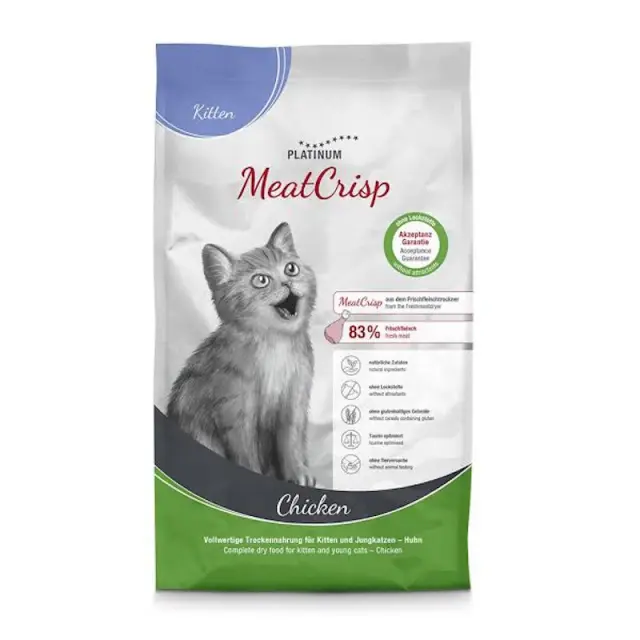 Platinum MeatCrisp Kitten Ξηρά Τροφή Για Γατάκια Με Κοτόπουλο 1.5Kg Μονόχρωμο