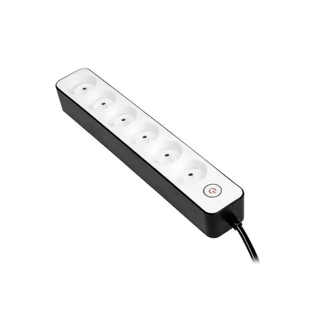 BORMANN BCR1013 - BORMANN BCR1013 Πολύμπριζο 6 Θέσεων Σούκο 3x1.5mm με Διακόπτη (066309)