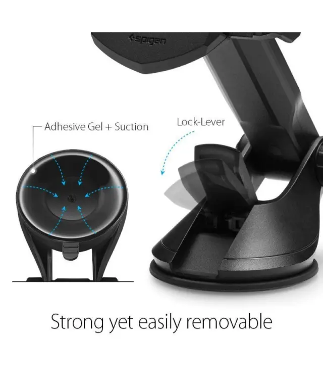 Spigen® Βάση Κινητού Αυτοκινήτου Kuel AP12T Car Mount Holder με Ρυθμιζόμενα Άγκιστρα 3