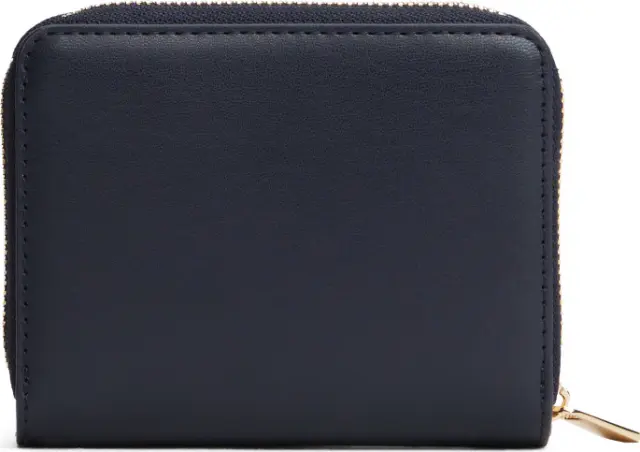 Tommy Hilfiger Γυναικείο Μεσαίο Πορτοφόλι TH Icon Medium Zip-Around Flap Σκούρο Μπλε 2