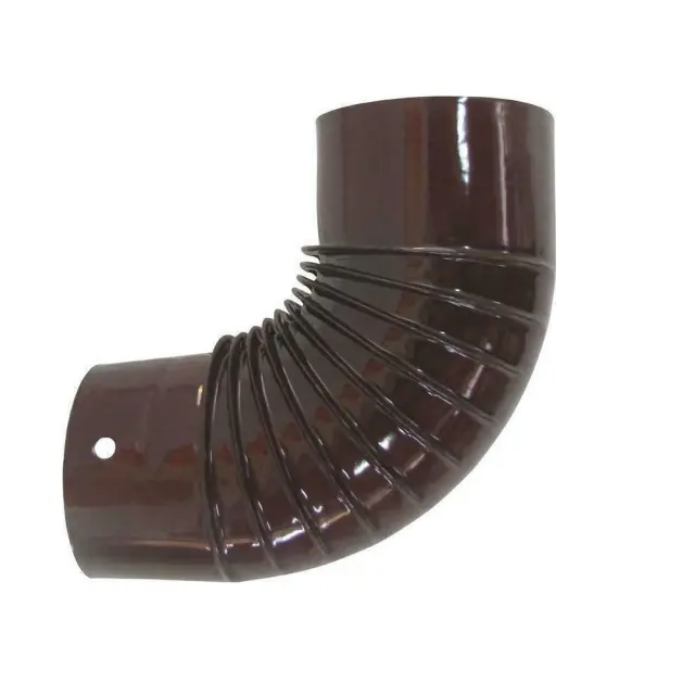 Γωνία Σύνδεσης Καπνοδόχου Εμαγιέ 120mm Καφέ