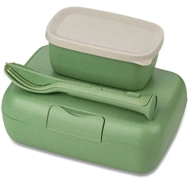 Koziol Κουτί Γεύματος με Σετ Μαχαιροπήρουνων Candy Green