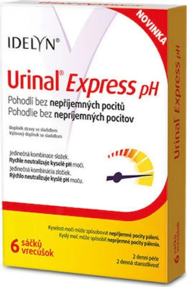 Urinal Express pH Συμπλήρωμα Διατροφής Ιδανικό για Επώδυνες Ουρολοιμώξεις 6 φακ 2