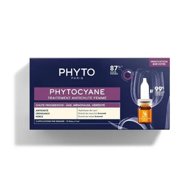 Phyto Phytocyane Αγωγή κατά της Προοδευτικής Τριχόπτωσης για Γυναίκες 12x5ml