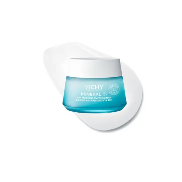 Vichy Minéral 89 Sorbet Gel Matte 48ωρο Ενυδατικό Gel για Λιπαρές-Μικτές Επιδερμίδες με Υαλουρονικό Οξύ & Νιασιναμίδη 50ml