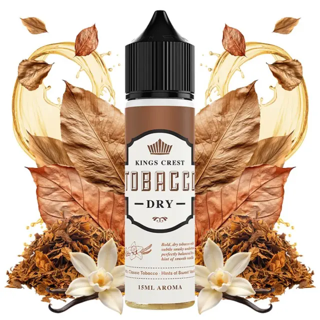 Tobacco Dry 15ml (60ml) - Kings Crest Flavorshots