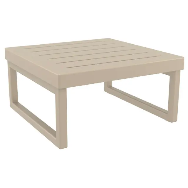 Τραπέζι MYKONOS Dove Grey PP 65x65x33cm