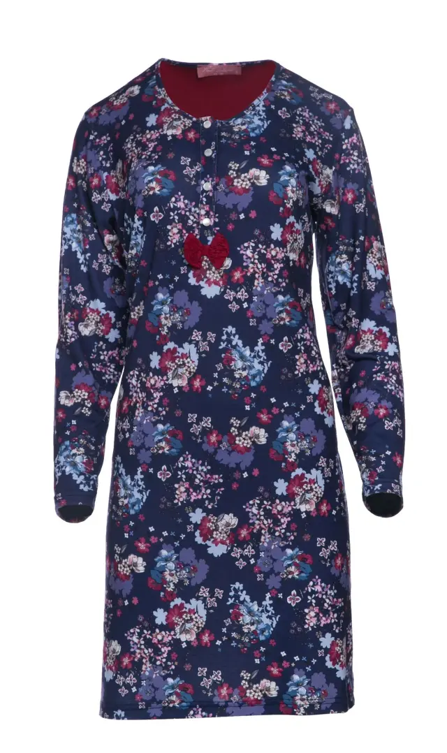 W537 - Type - NIGHTGOWN BORDO FLOWERS 3