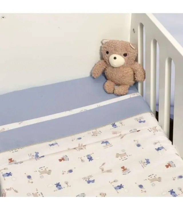 Oliver Baby Des.414 Σεντόνια Λίκνου Σετ 2τ -75x110-100% Βαμβάκι Ραφ