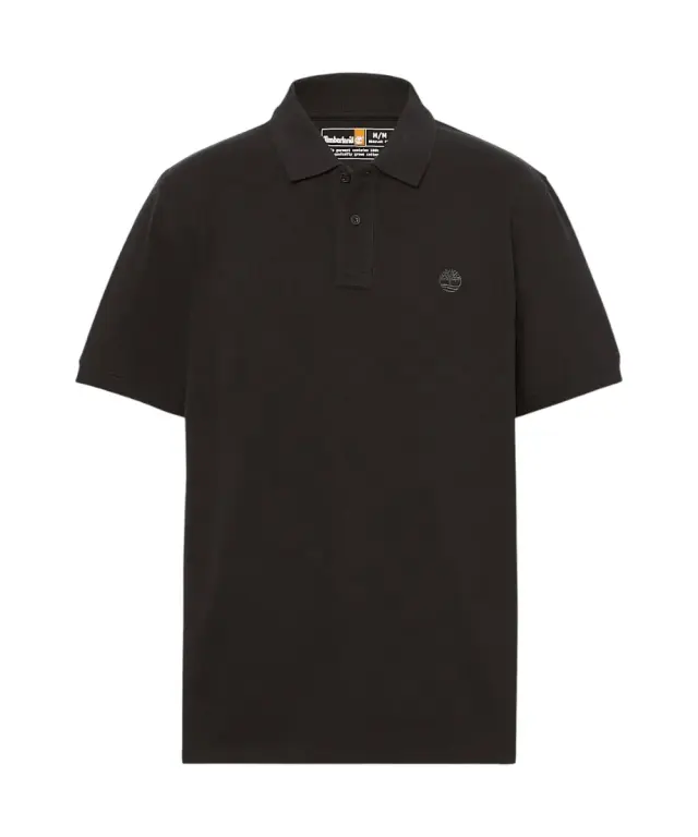 Timberland - Ανδρικό T-shirt Polo με Λογότυπο TB0A6VDP-001 Μαύρο - M