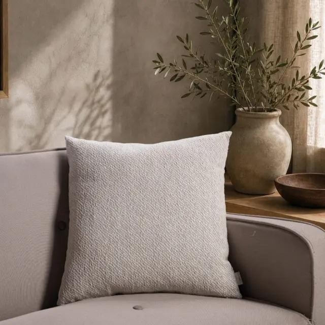 Μαξιλαροθήκη Dayton 07 Pearl Grey TEORAN 30x50cm με γέμιση