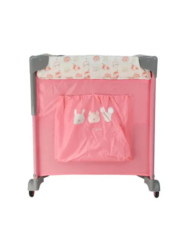 Bebe Stars Παρκοκρέβατο Animal Up And Down Bunny (886-185) Ροζ 3