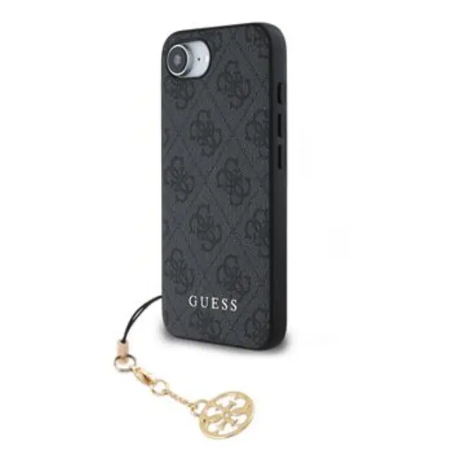 Guess 4G Charm Case for iPhone 16e/17e Tone on Tone Grey