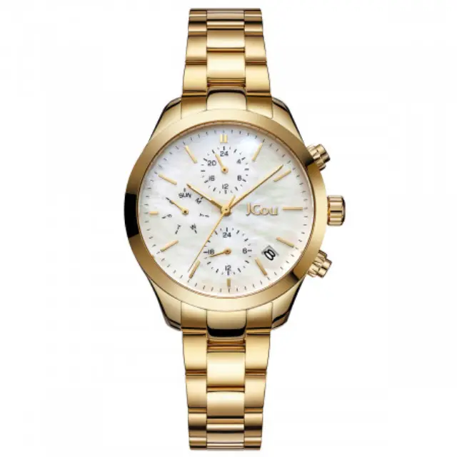 JCou Aurora, Women's Watch, Gold Stainless Steel Bracelet JU19081-4