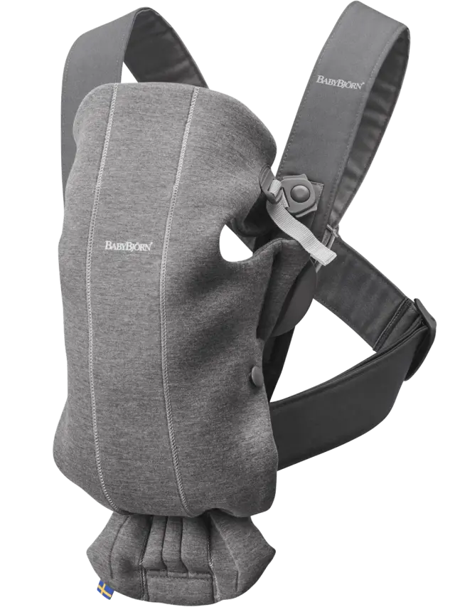 BabyBjörn Μάρσιπος Mini 3D Jersey, Dark Grey - 1408-021084E1