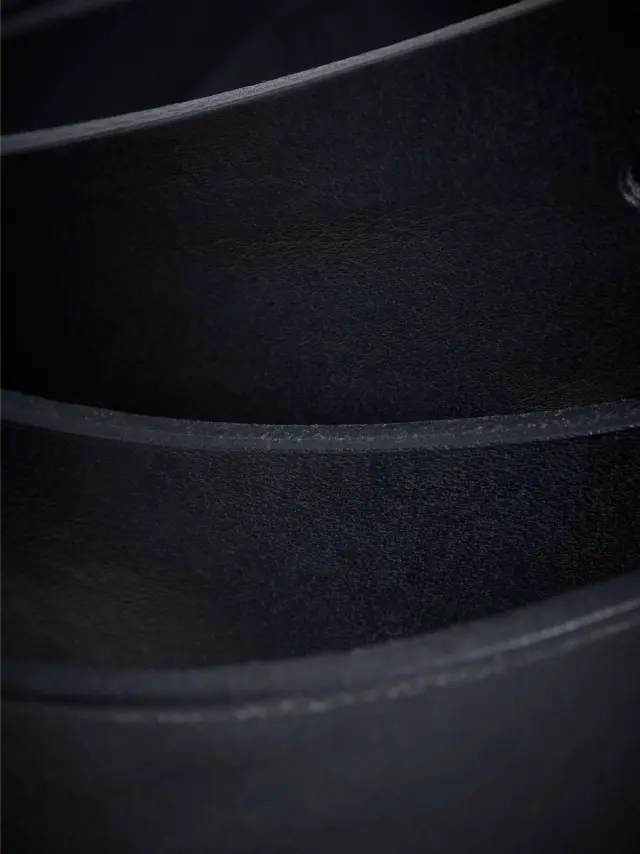 JACVICTOR LEATHER BELT NOOS Black 2