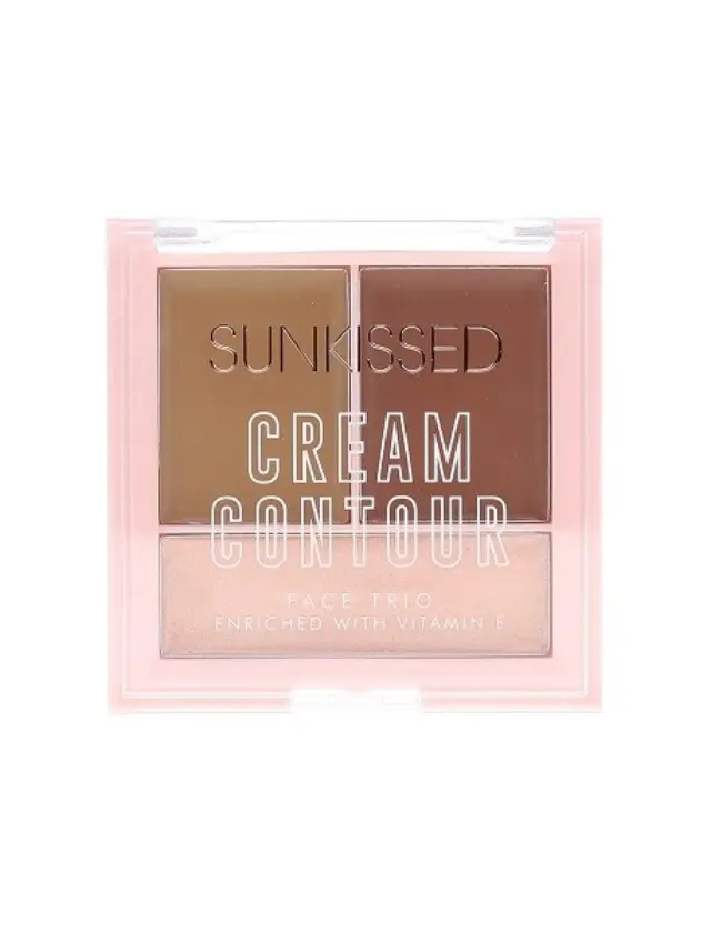 Sunkissed Cream Contour Face Trio: Blusher & Highlighter & Bronzer