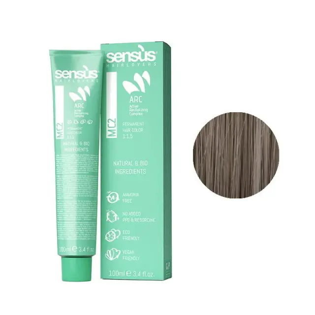 Sensus MC2 Permanent Hair Color 7.2 Beige Blonde 100ml - (μόνιμη βαφή χωρίς αμμωνία ξανθό μπεζ)