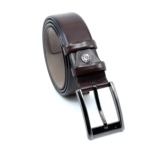 Καφέ Ζώνη P.U. Leather 3,5 cm 3