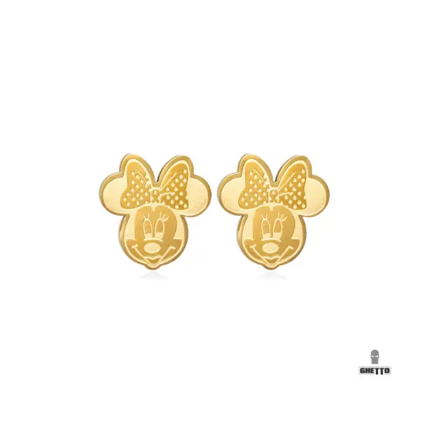 Ghetto Famous Cartoon Shape Gold Earrings Stainless Steel