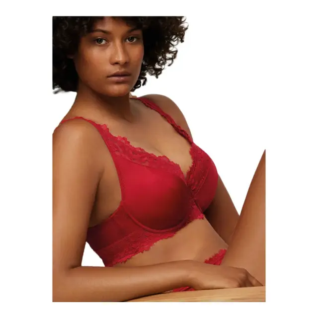 Ysabel Mora Γυναικείο Σουτιέν Lace Padded, Χρώμα Κόκκινο - 80C 3