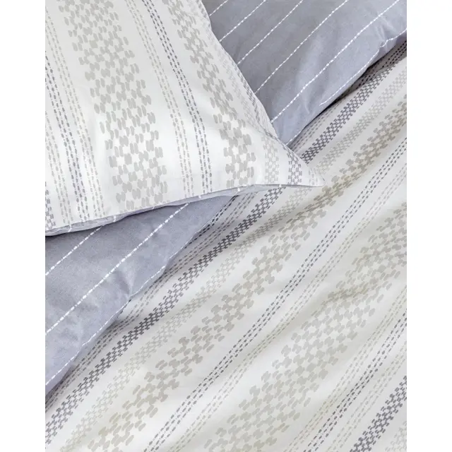 Σετ Σεντόνια 240x260 Υπέρδιπλα Nima Soleil Grey-Beige-White 100% βαμβακερόΧωρίς Λάστιχο 2