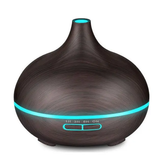 Andowl Συσκευή για Αρωματοθεραπεία Ultrasonic Diffuser Q-T63 400ml - DARK WOOD